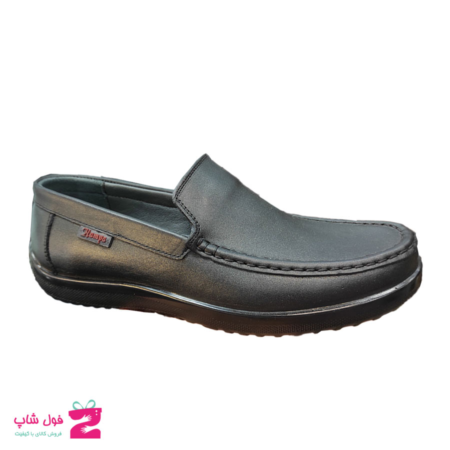 کفش کالج مردانه چرم طبیعی تبریز کد 1770