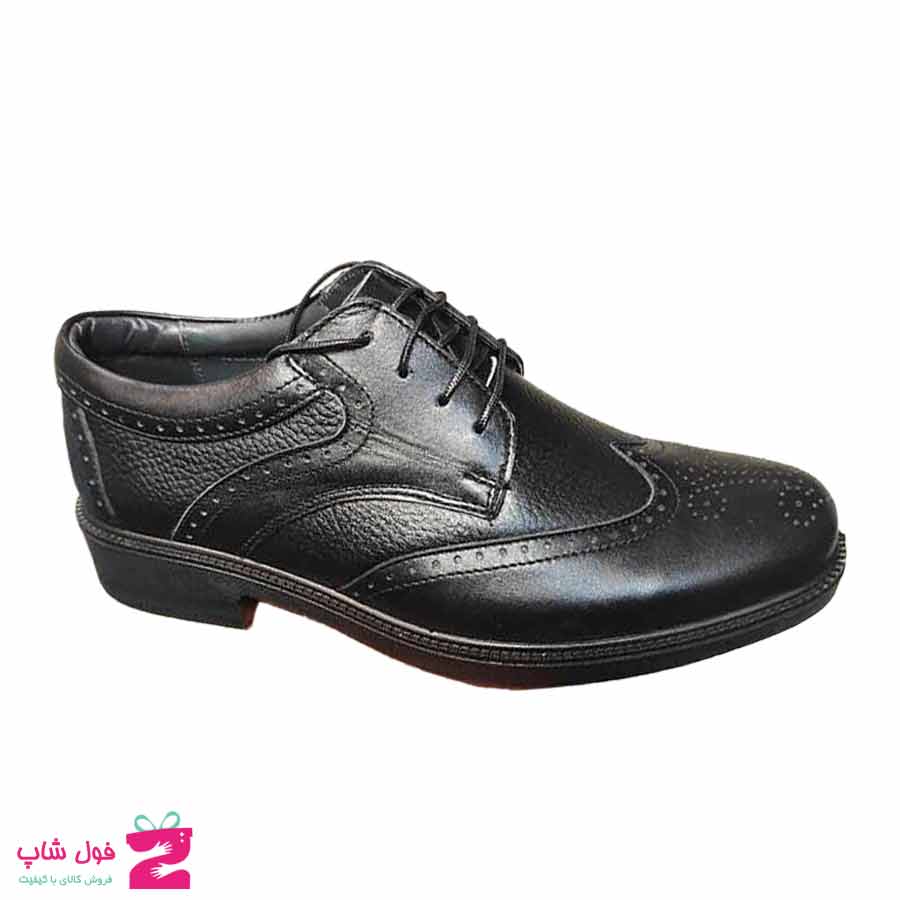 کفش مردانه مجلسی  چرم طبیعی گاوی  تبریز کد 2496