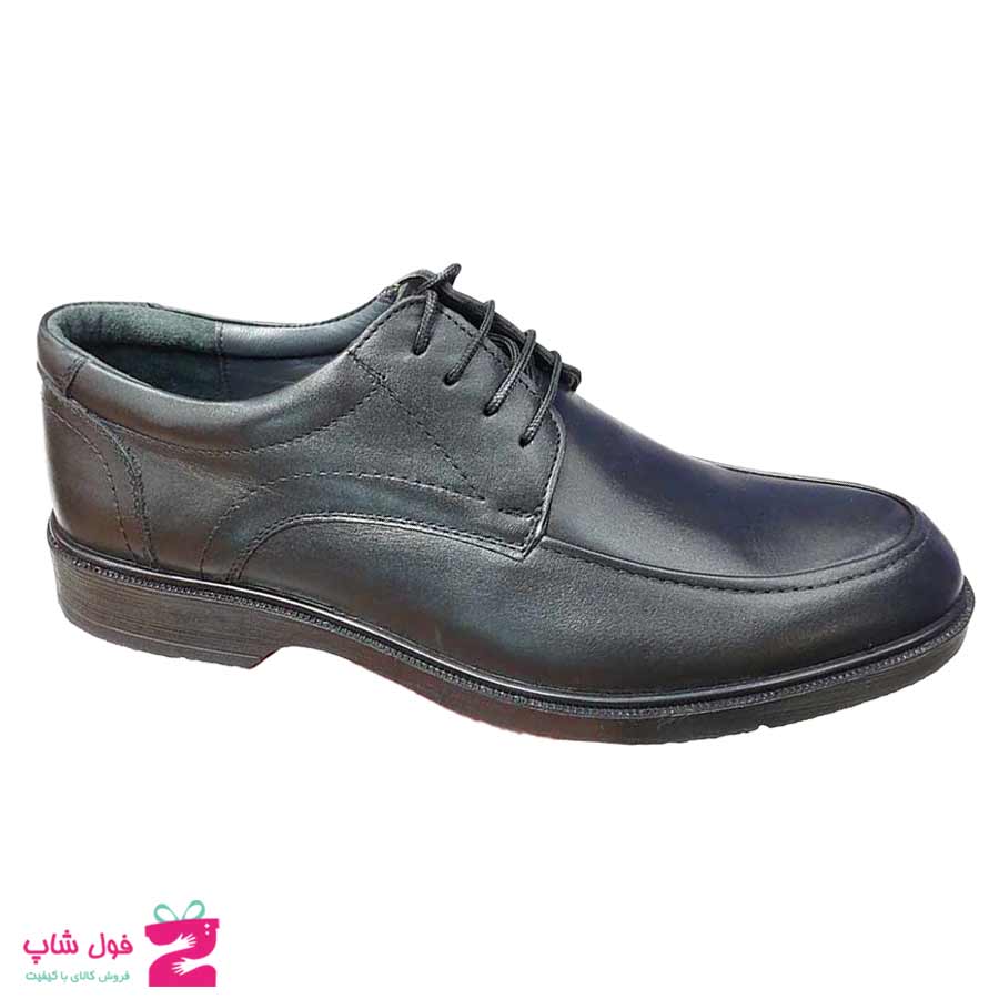 کفش مردانه مجلسی  بزرگ پا چرم طبیعی گاوی کد 2878