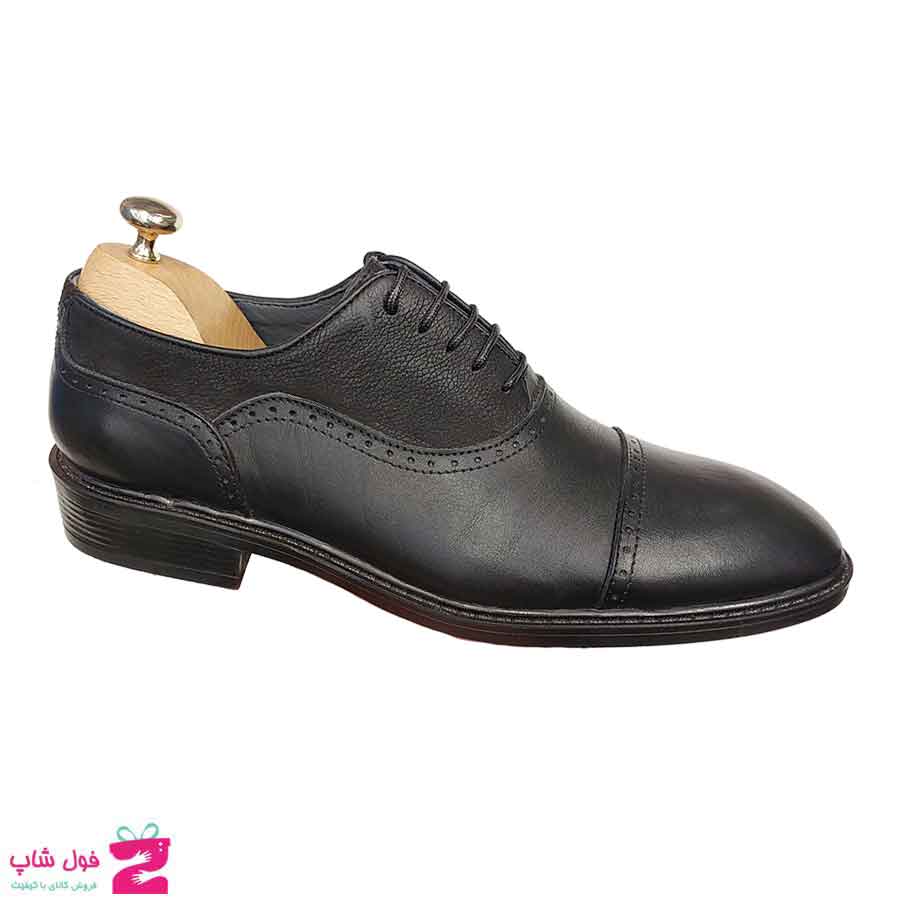 کفش مجلسی  مردانه چرم طبیعی گاوی کد 3022