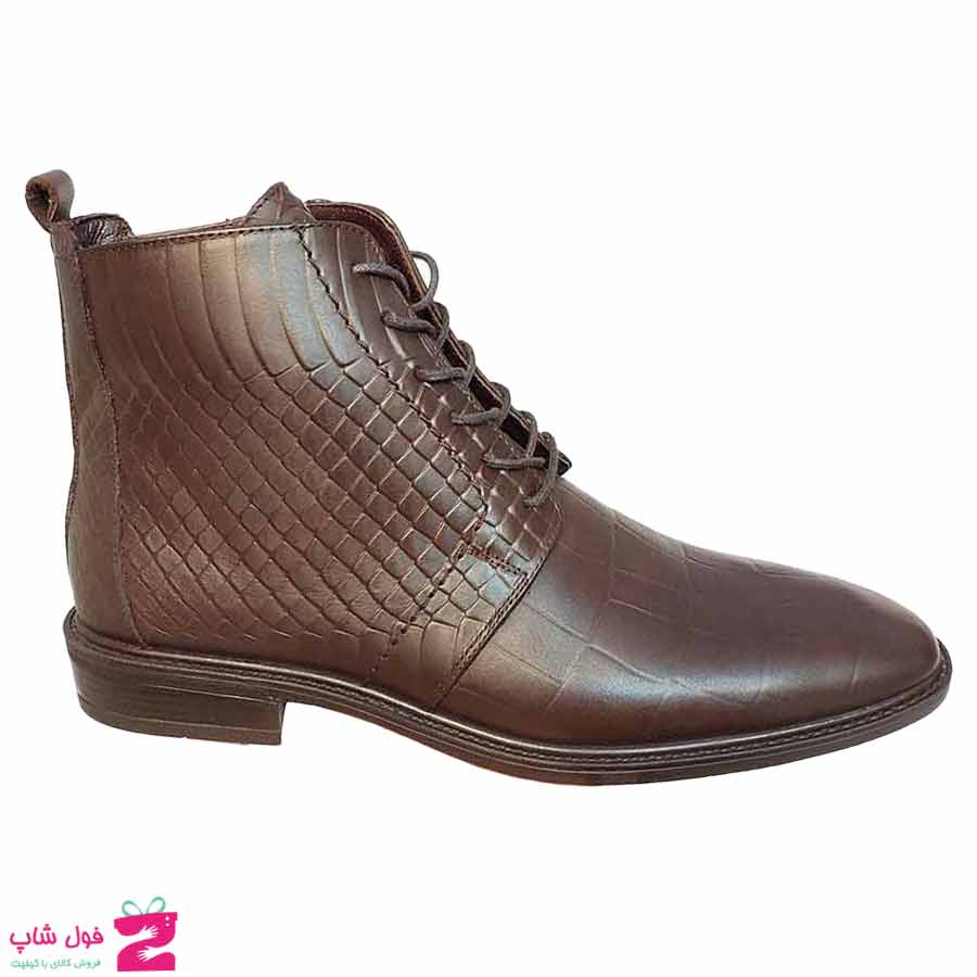 نیم بوت مردانه مجلسی چرم طبیعی  تبریز کد 3080