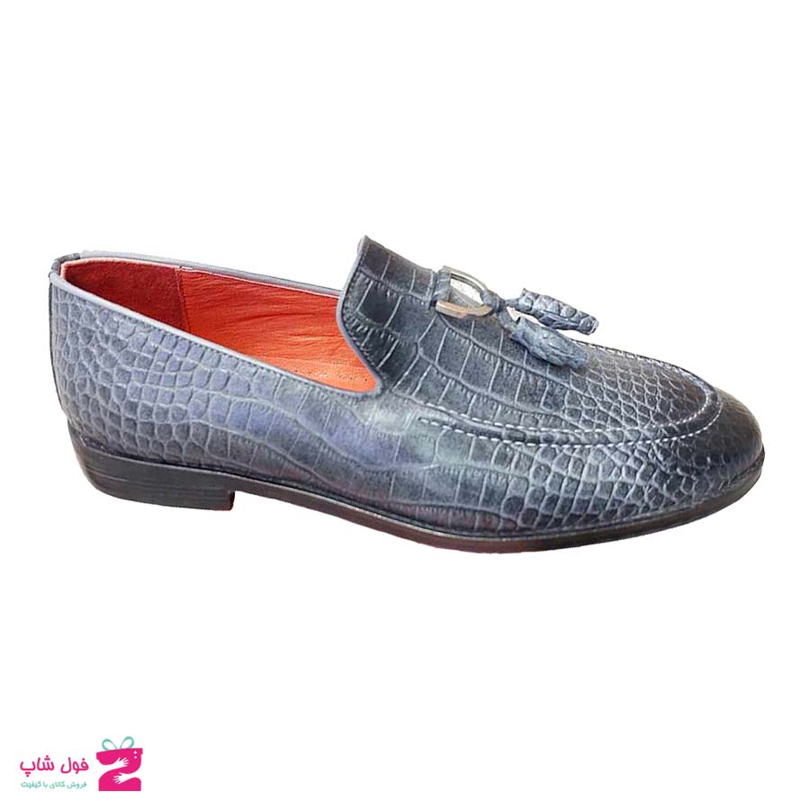 کفش مجلسی  مدل کالج مردانه چرم طبیعی گاوی کد2817