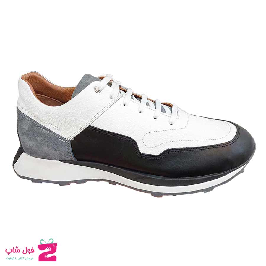 کفش اسپورت مردانه چرم طبیعی تبریز کد 2633