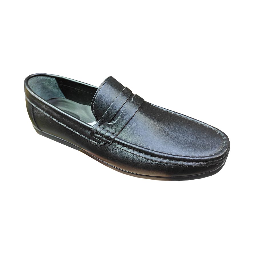 کفش کالج مردانه چرم طبیعی تبریز کد 1157