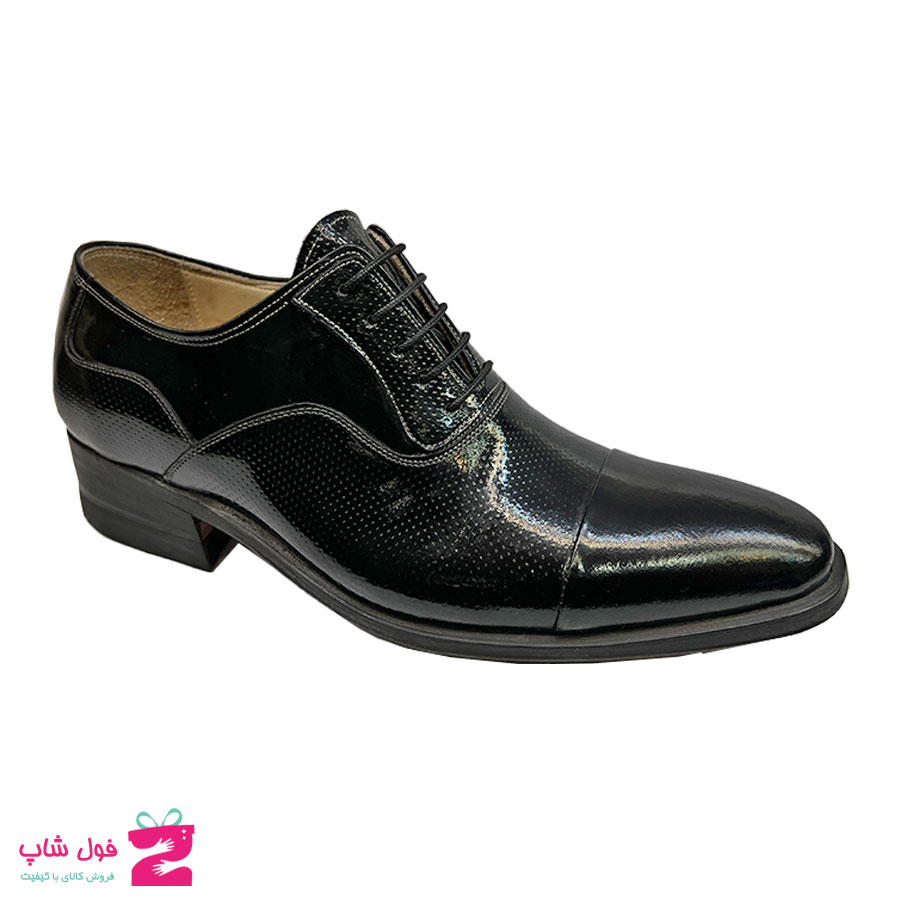 کفش مردانه مجلسی تمام چرم دستدوز تبریز کد 2246