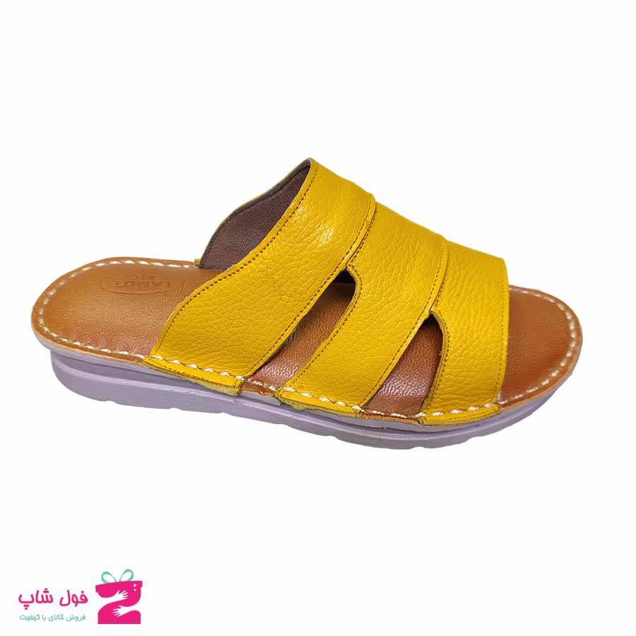 صندل طبی زنانه چرم طبیعی  گاوی تبریز کد 2783