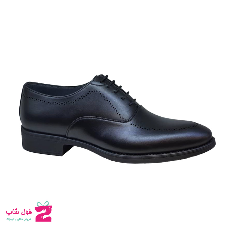 کفش مردانه مجلسی  چرم طبیعی گاوی  تبریز کد 1534
