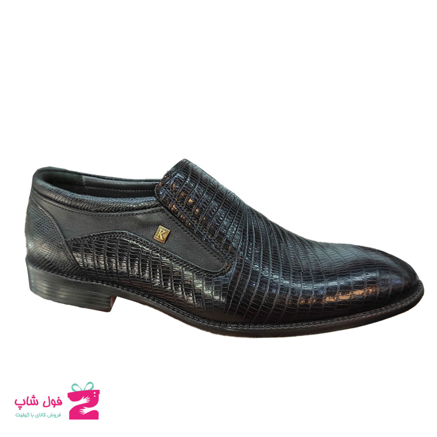 کفش مردانه مجلسی  چرم طبیعی گاوی  تبریز کد 1634