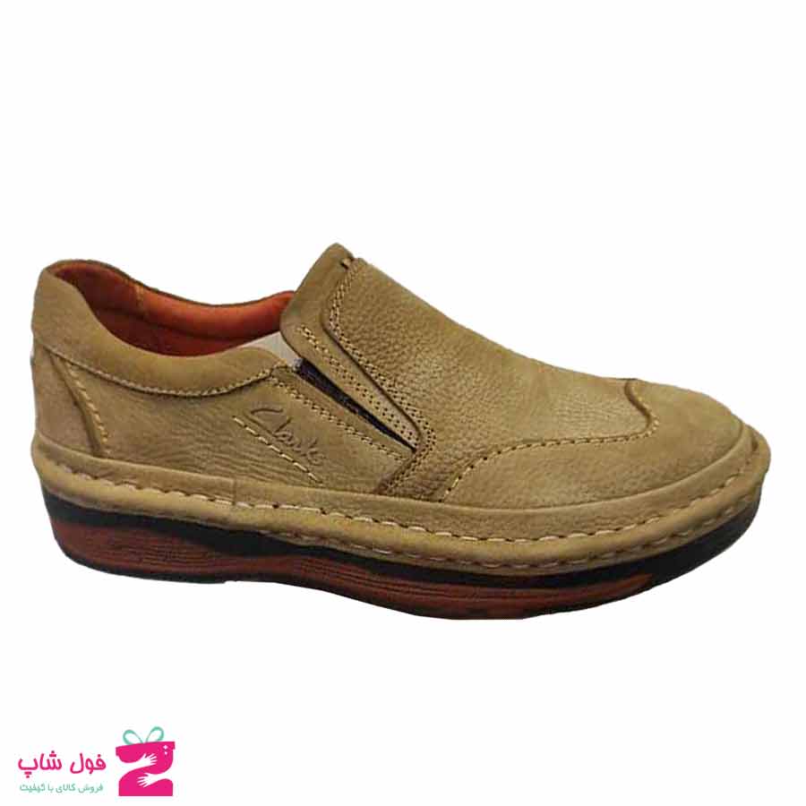 کفش طبی راحتی مردانه چرم طبیعی تبریز کد 2389