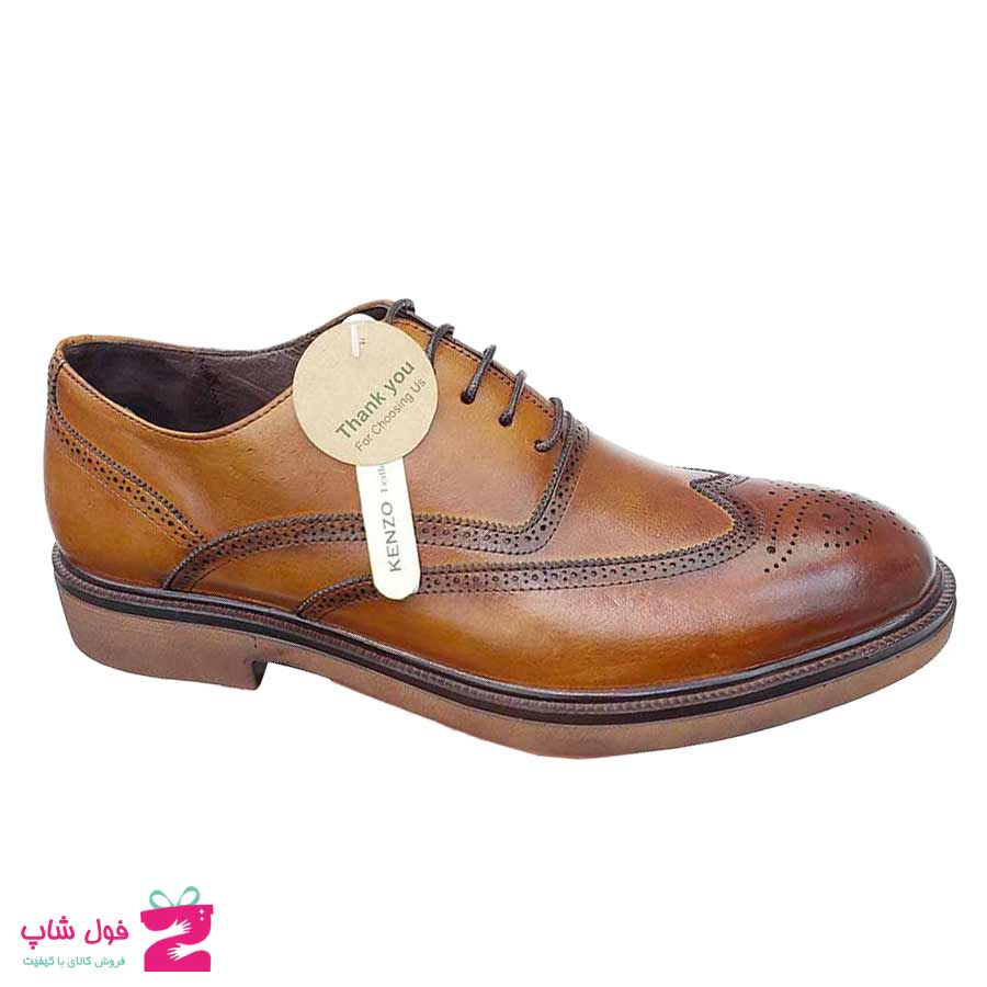 کفش مردانه مجلسی  چرم طبیعی گاوی  تبریز کد 2584