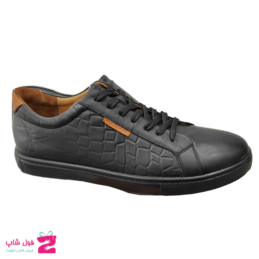 کفش اسپرت مردانه  بزرگ پا چرم تبریز  کد 2197