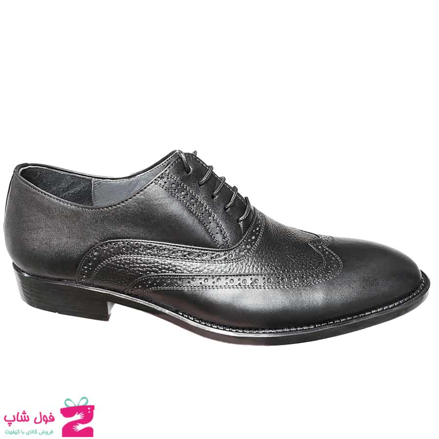 کفش مجلسی  مردانه چرم طبیعی گاوی کد 2922