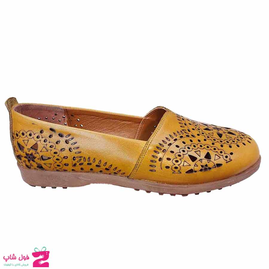 کفش تابستانی زنانه مجلسی چرم طبیعی تبریز کد 2990