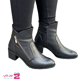 نیم بوت  مجلسی زنانه چرم  طبیعی تبریز کد 3384
