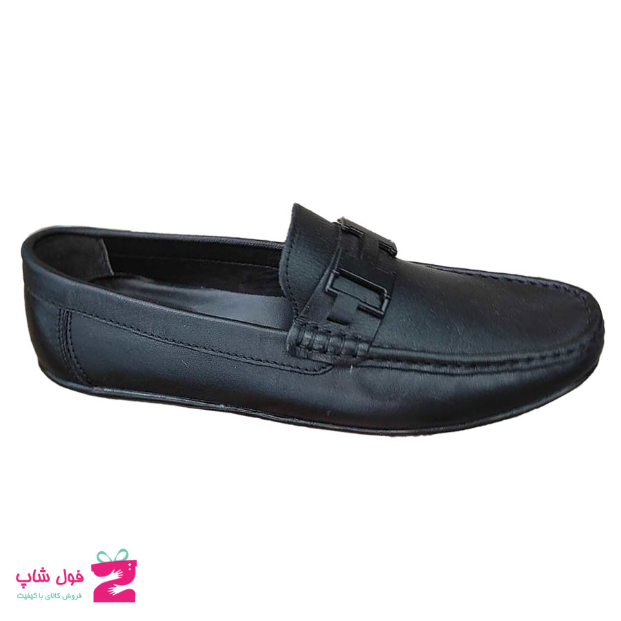 کفش کالج مردانه چرم طبیعی تبریز کد 2004