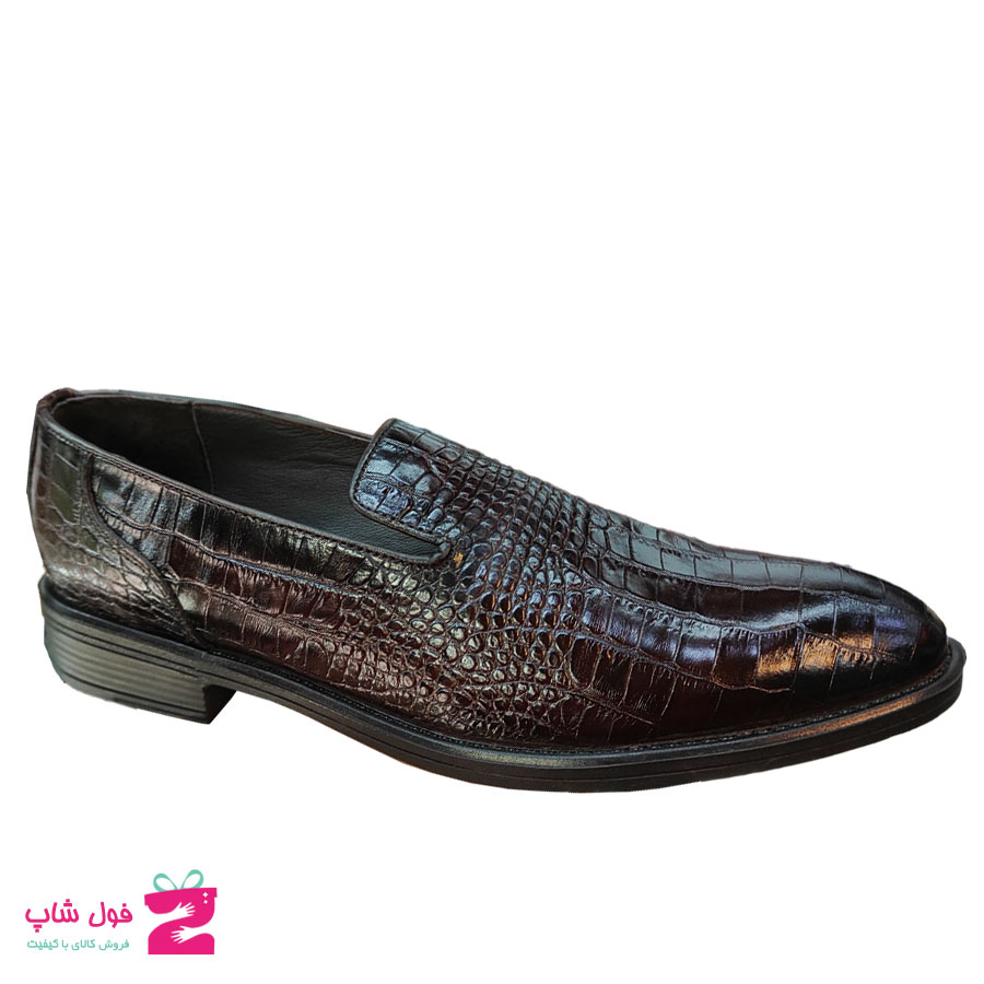 کفش مردانه مجلسی  چرم طبیعی گاوی  تبریز کد1574
