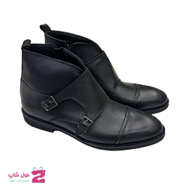 نیم بوت مردانه سگکدار کلاسیک چرم طبیعی گاوی تبریز کد 3368