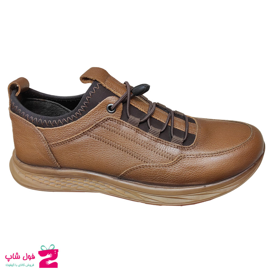 کفش مردانه اسپرت چرم طبیعی گاوی تبریز کد 2136