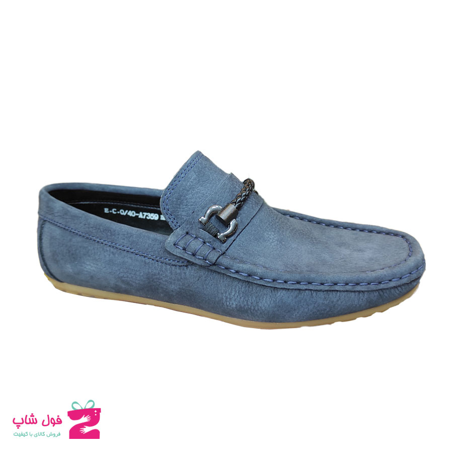 کفش کالج مردانه چرم طبیعی تبریز کد 1776