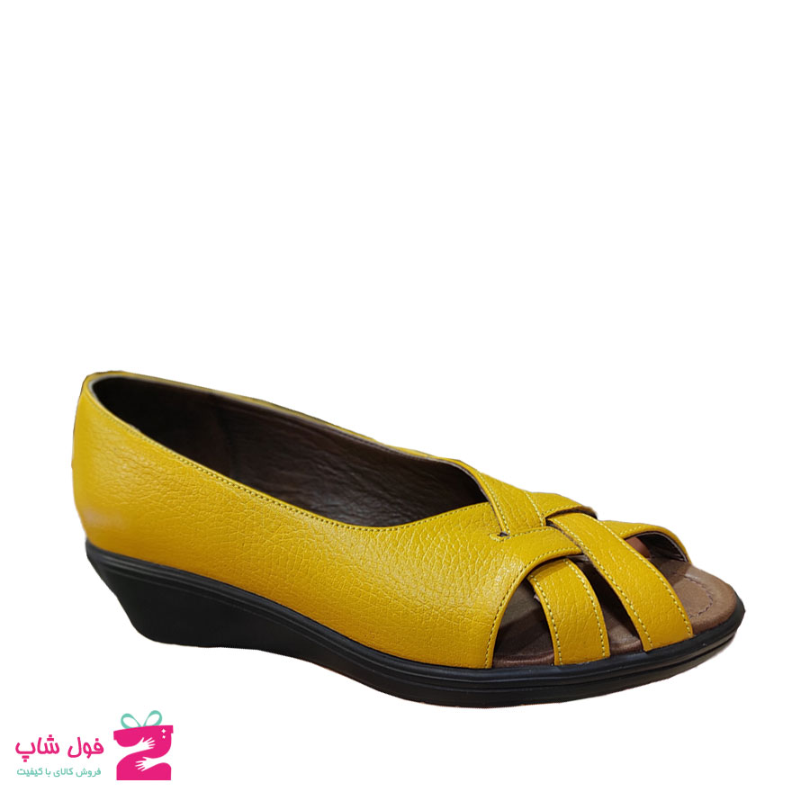 کفش تابستانی زنانه چرم طبیعی  گاوی  تبریز کد1731