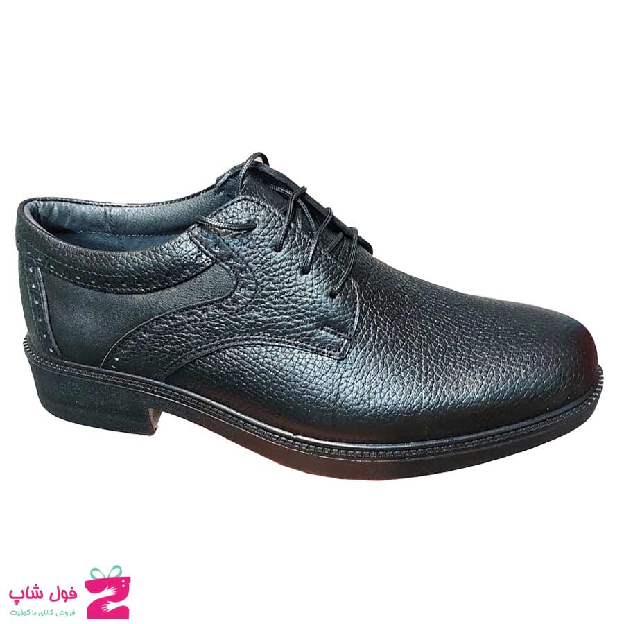 کفش مجلسی  اداری راحتی مردانه چرم طبیعی گاوی کد 2952