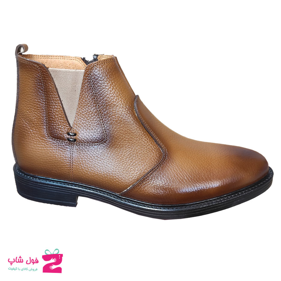 نیم بوت مردانه مجلسی چرم طبیعی  تبریز کد  2073