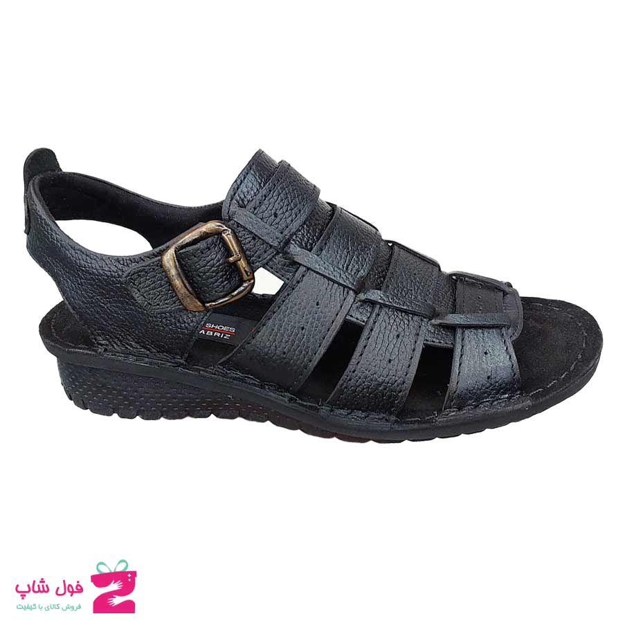 صندل  مردانه چرم طبیعی تبریز کد 2730