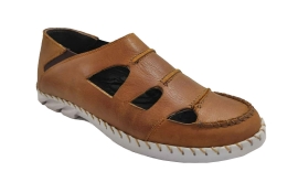 کفش تابستانی  طبی راحتی مردانه چرم طبیعی تبریز کد 387