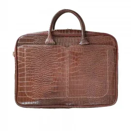 کیف اداری دوشی  چرم  طبیعی  دست دوز تبریز  کد503