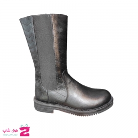 بوت زیر زانو زنانه چرم طبیعی تبریز کد 2160