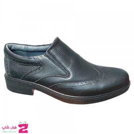 کفش مجلسی  اداری راحتی مردانه چرم طبیعی گاوی کد 2950